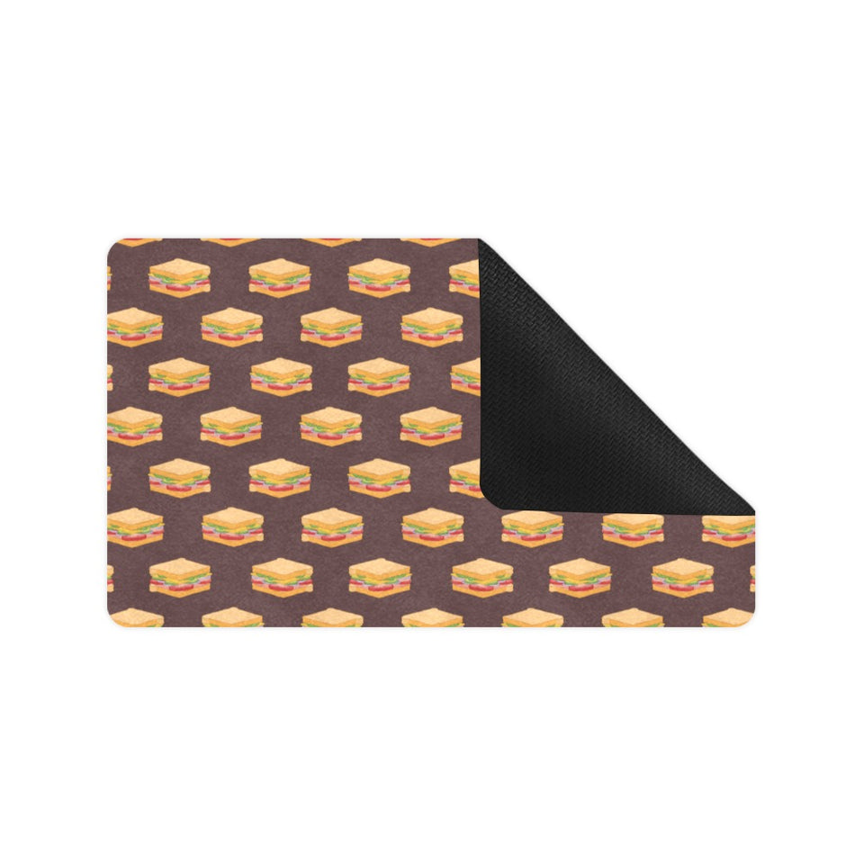 Sandwich Pattern Print Design 04 Doormat