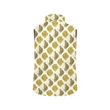 Lion Pattern Print Design 02 Women's Padded Vest