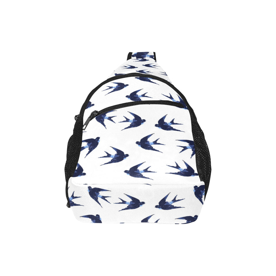 Swallow Pattern Print Design 03 All Over Print Chest Bag