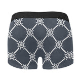 nautical steering wheel rope pattern Men's All Over Print Boxer Briefs Men's Underwear