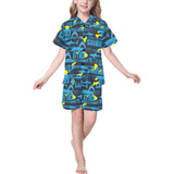 Shark dangerous Kids' Boys' Girls' V-Neck Short Pajama Set