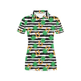 Horseshoes Pattern Print Design 01 Women's All Over Print Polo Shirt