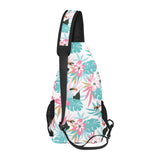 Toucan tropical flower leave pattern All Over Print Chest Bag