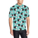 Hedgehog Pattern Print Design 03 Men's All Over Print Polo Shirt