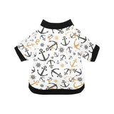 Anchors Rudders pattern All Over Print Pet Dog Round Neck Fuzzy Shirt