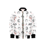 Hedgehog Pattern Print Design 02 Kids' Boys' Girls' Bomber Jacket