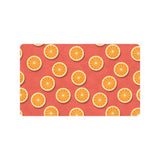 Oranges pattern red background Doormat