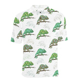Chameleon lizard pattern Men's All Over Print Polo Shirt
