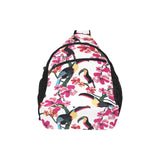 Toucan flower design pattern All Over Print Chest Bag