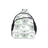 Hand drawn Koala leaves pattern All Over Print Chest Bag