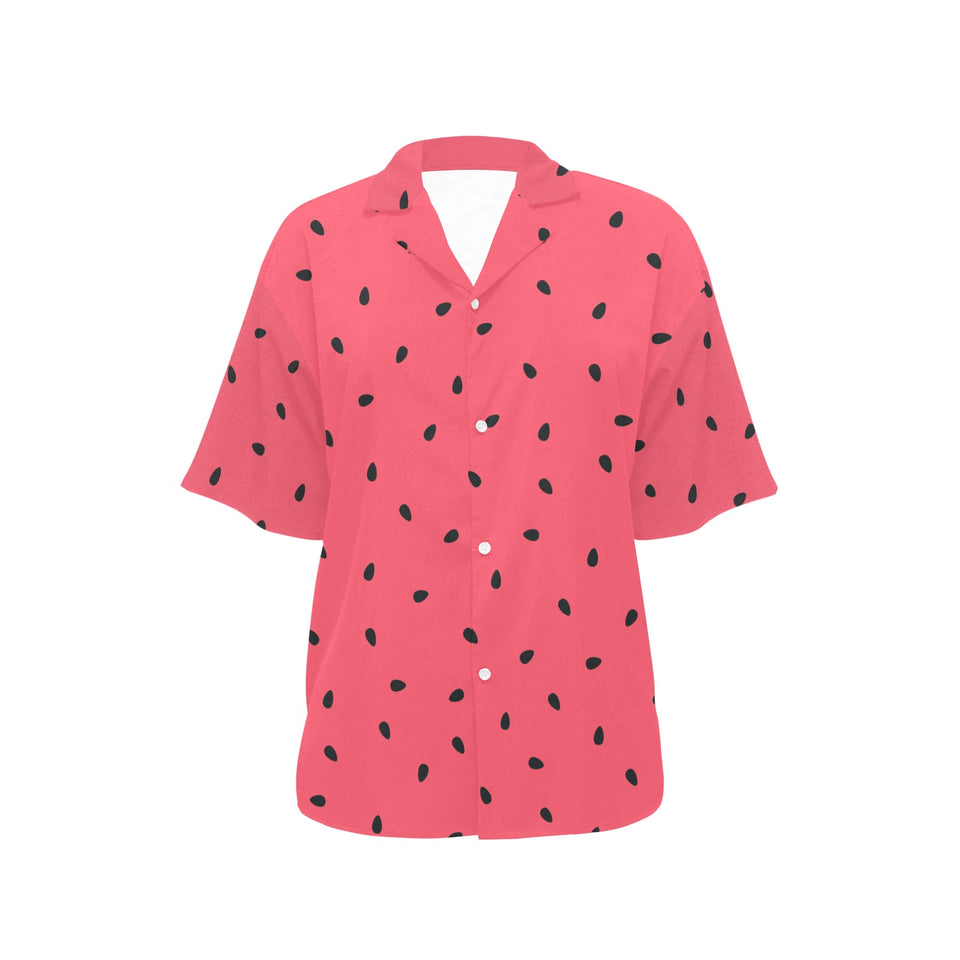 watermelon texture background Women's All Over Print Hawaiian Shirt
