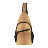 Wood Printed Pattern Print Design 05 All Over Print Chest Bag