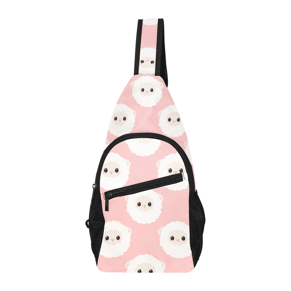 Cute sheep pattern All Over Print Chest Bag