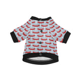 Sausage Pattern Print Design 02 All Over Print Pet Dog Round Neck Fuzzy Shirt