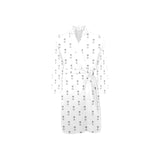 Engine Piston Background Pattern Print Design 01 Men's Long Sleeve Belted Night Robe
