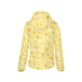 Cheese texture Women's Padded Hooded Jacket