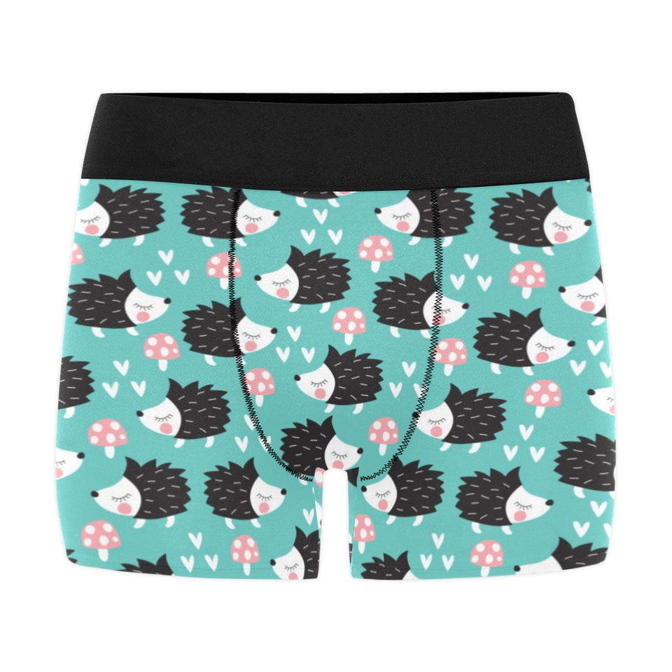 Hedgehog Pattern Print Design 03 Men's All Over Print Boxer Briefs Men's Underwear