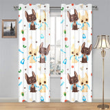 Cute Chihuahua dog pattern Gauze Curtain