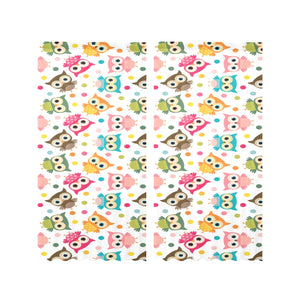 Color cute owl pattern Gauze Curtain