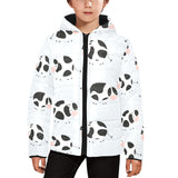 Cute cows pattern Kids' Boys' Girls' Padded Hooded Jacket