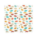 Colorful american football ball pattern Gauze Curtain
