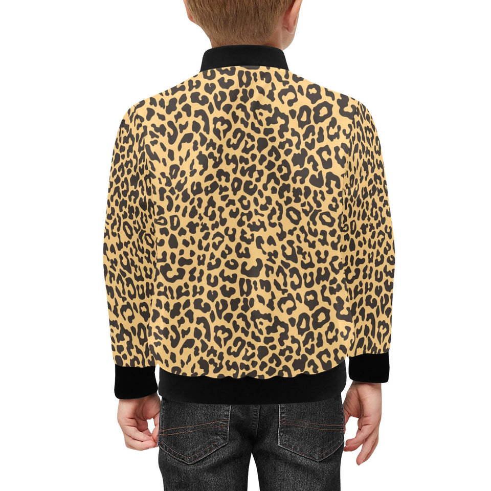 Leopard skin print Kids' Boys' Girls' Bomber Jacket