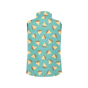 Sandwich Pattern Print Design 03 Men's Padded Vest