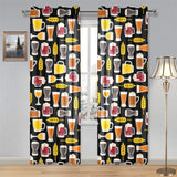 Beer type pattern Gauze Curtain