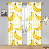 Banana pattern blackground Gauze Curtain