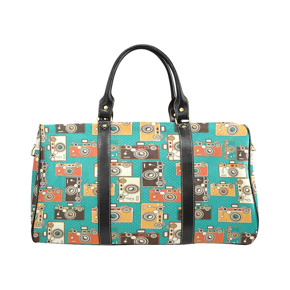 Camera Pattern Print Design 03 Travel Bag
