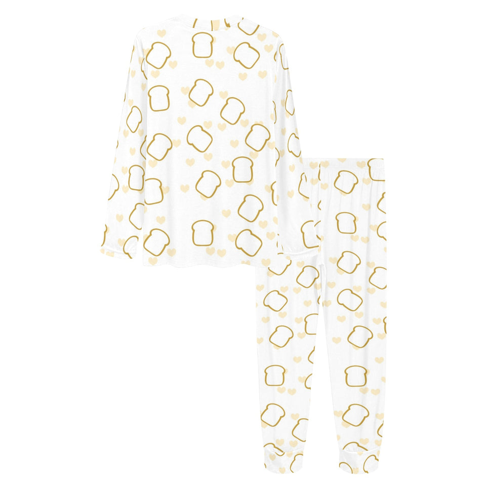 Bread Toast Pattern Print Design 01 Women's All Over Print Pajama Set
