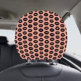 Lips Pattern Print Design 02 Car Headrest Cover