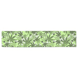 Canabis Marijuana Weed Pattern Print Design 01 Table Runner