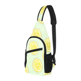 slice of lemon pattern All Over Print Chest Bag