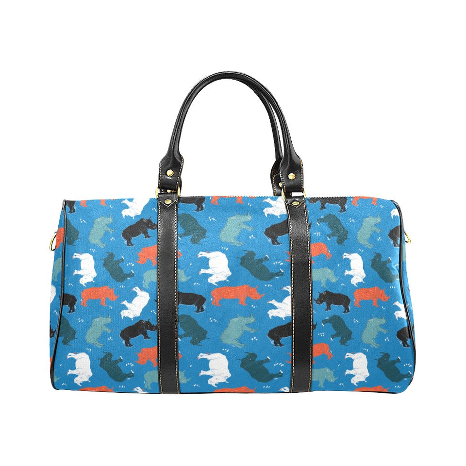 Colorful rhino pattern Travel Bag