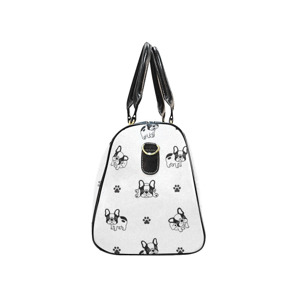 Cute french bulldog paw pattern Travel Bag