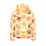 cake cupcake heart cherry pattern Kids' Boys' Girls' Padded Hooded Jacket