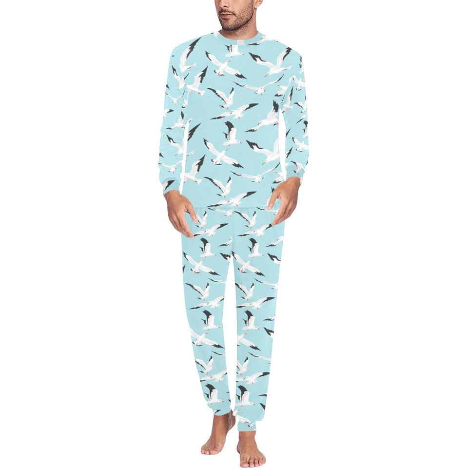 Seagull Pattern Print Design 01 Men's All Over Print Pajama