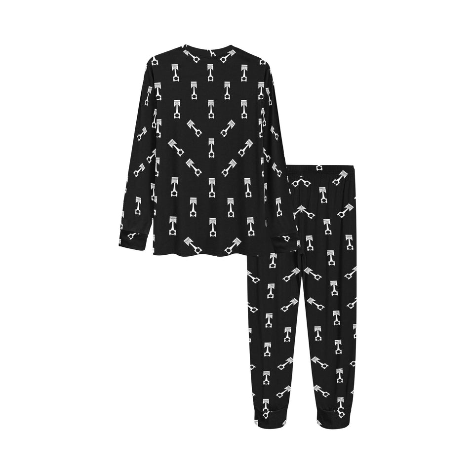 Engine Piston Black Theme Pattern Print Design 03 Kids' Boys' Girls' All Over Print Pajama Set