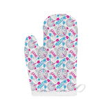 Darts Pattern Print Design 01 Heat Resistant Oven Mitts