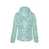 Classic Hand drawn Grape pattern Women's Padded Hooded Jacket