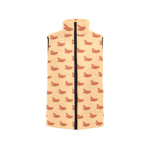 Sausage Pattern Print Design 03 Men's Padded Vest