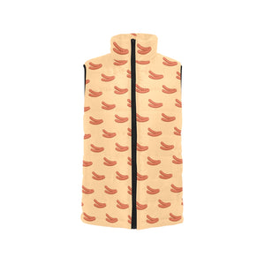 Sausage Pattern Print Design 03 Men's Padded Vest