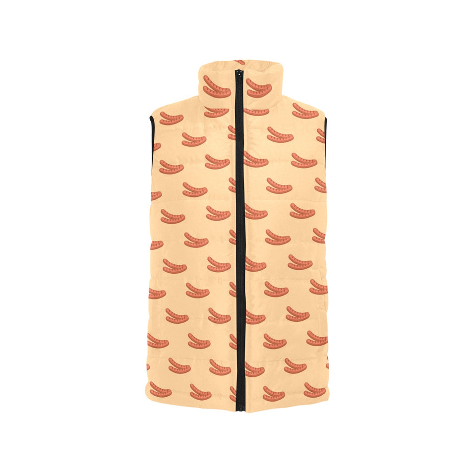 Sausage Pattern Print Design 03 Men's Padded Vest