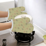 Camera Pattern Print Design 01 Heat Resistant Oven Mitts