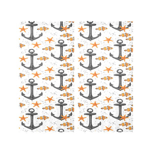 Clown Fish Pattern Print Design 02 Gauze Curtain