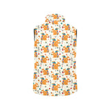 Squirrel Pattern Print Design 04 Women's Padded Vest