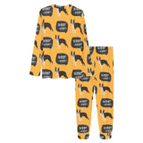 Boston terrier design pattern Women's All Over Print Pajama Set