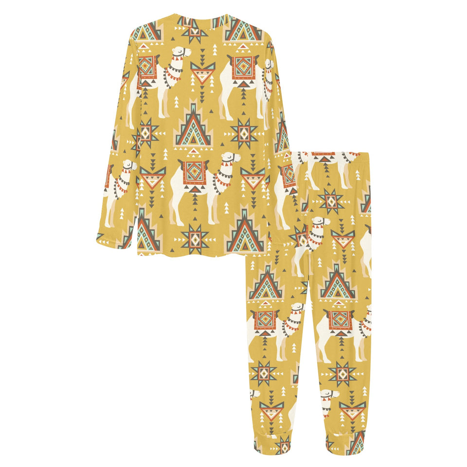 Camels ethnic motif pattern Women's All Over Print Pajama Set