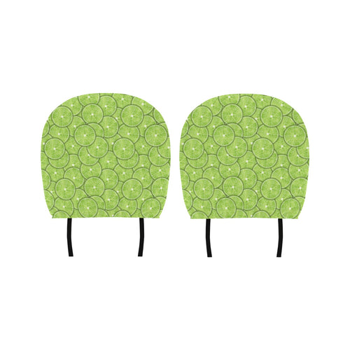 Slices of Lime pattern Car Headrest Cover